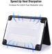 Пластикова накладка з силіконовим бампером STR Dual Color Hard Case for MacBook Air 13.6 (2022-2024) M2/М3 - Black/Black, ціна | Фото 4
