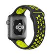 Силиконовый ремешок STR Dots Sport Band for Apple Watch 49/42/44/45 mm - Black/Volt