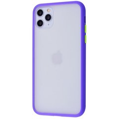 Матовий протиударний чохол MIC Matte Color Case for iPhone 11 Pro - White/red, ціна | Фото