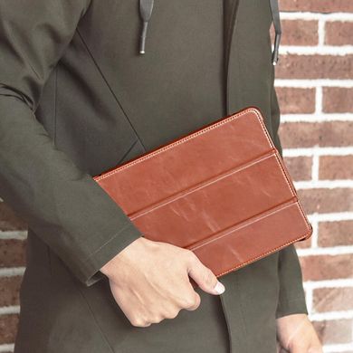 Кожаный чехол iCarer Vintage Genuine Leather Folio Case for iPad Pro 12.9 (2018/2020) - Brown, цена | Фото