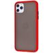 Матовый противоударный чехол MIC Matte Color Case for iPhone 11 Pro - White/red, цена | Фото 1