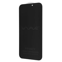 Защитное стекло Анти-шпион WAVE Privacy iPhone 15 - Black