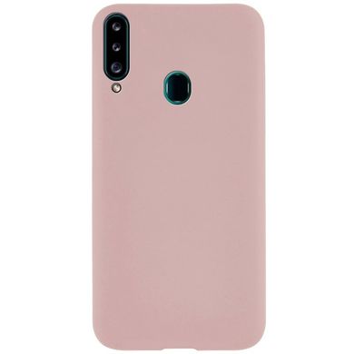 Силіконовий чохол Epic матовий soft-touch для Samsung Galaxy A20s - Рожевий, ціна | Фото