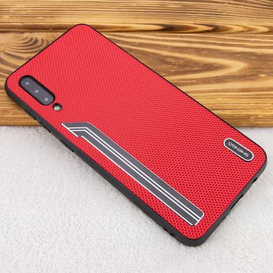 TPU чохол SHENGO Textile series для Samsung Galaxy A50 (A505F) / A50s / A30s - Червоний, ціна | Фото