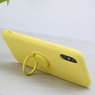 Чохол із кільцем-тримачем MIC Ring Holder для IPhone XR - Yellow, ціна | Фото