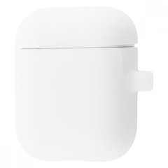 Чохол MIC Silicone Case Slim with Carbine for AirPods 1/2 (luminescent white), ціна | Фото