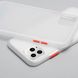 Матовий протиударний чохол MIC Matte Color Case for iPhone 11 Pro - White/red, ціна | Фото 2