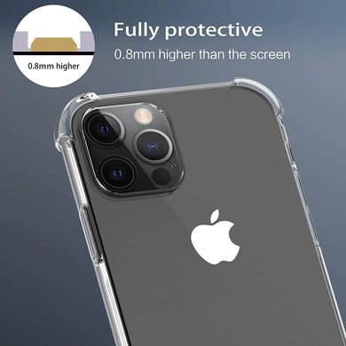 Силіконовий протиударний чохол MIC WXD Силикон 0.8 mm для iPhone 12 Pro Max - Clear, ціна | Фото