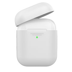 Чохол для Apple AirPods MIC Duo Silicone Case for Apple AirPods - White, ціна | Фото
