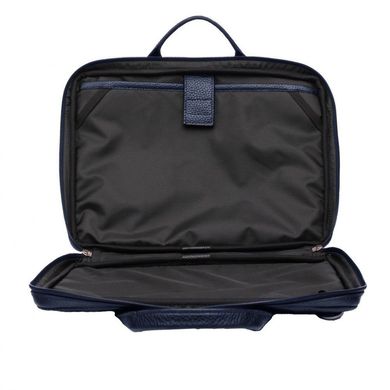 Шкіряна сумка для ноутбука 13-14 дюймів Issa Hara B33 (13-00) - синя, ціна | Фото