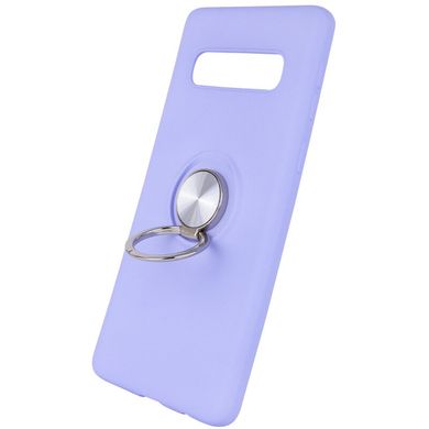 TPU чохол Summer ColorRing під магнітний тримач для Samsung Galaxy S10+ - Салатовий, ціна | Фото