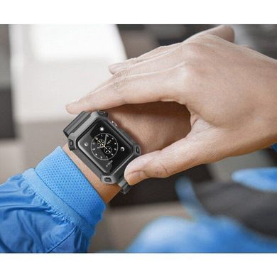 Ремешок с чехлом SUPCASE UB Pro Case for Apple Watch Series 1/2/3 (38mm) - Black (SUP-AW38-UBPRO-BK), цена | Фото