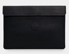 Шкіряний чохол ручної роботи INCARNE KLOUZ для MacBook Pro 14 (2021 | 2023) M1 | M2 | M3 - Чорний, ціна | Фото