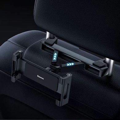 Автотримач на підголовник для планшету Baseus JoyRide Pro Backseat Car Mount - Black, ціна | Фото