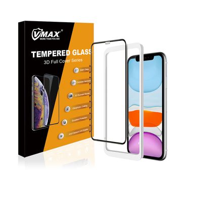 Захисне скло VMAX 3D Edge Full Glue Glass for iPhone 11 Pro/Xs/X - Black, ціна | Фото