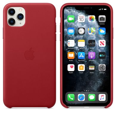 Чохол MIC Leather Case for iPhone 11 Pro - Red, ціна | Фото
