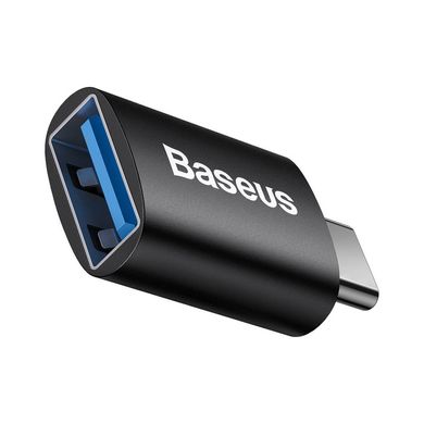 Перехідник Baseus Ingenuity Mini OTG USB 3.1 to Type-C - Black, ціна | Фото