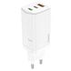 Зарядний пристрій HOCO N16 Scenery 2Type-C + USB 65W + Cable (Type-C to Type-C) - White, ціна | Фото 1