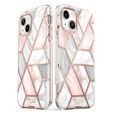 Протиударний чохол з захистом екрану i-Blason [Cosmo Series] Case for iPhone 14 Plus - Marble, ціна | Фото