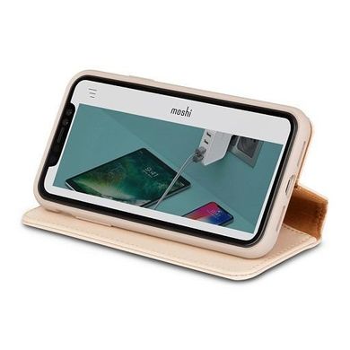 Чохол Moshi Overture Premium Wallet Case Herringbone Gray for iPhone XS Max (99MO091052), ціна | Фото