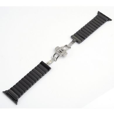 Керамічний ремінець STR 1-Bead Ceramic Band for Apple Watch 38/40/41 mm (Series SE/7/6/5/4/3/2/1) - White, ціна | Фото