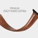Ремінець STR Crazy Horse Retro Style Leather Band for Apple Watch 38/40/41 mm (Series SE/7/6/5/4/3/2/1) - Red, ціна | Фото 2