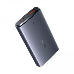 Зарядний пристрій Baseus GaN5 Pro Ultra-Slim 65W (Type-C + USB) + Кабель Type-C to Type-C 100W (1м) - Gray (CCGP150113), ціна | Фото