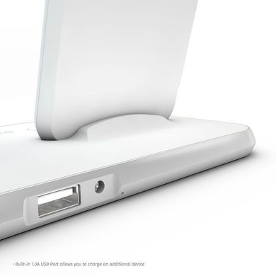 Док-станция Zens Stand + Dock Aluminium Wireless Charger 10W White (ZEDC06W/00), цена | Фото