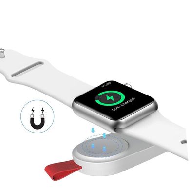 Зарядний пристрій для Apple Watch STR Portable Magnetic iWatch Charger - White, ціна | Фото