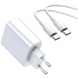 Зарядний пристрій Baseus Wall Charger USB-C and USB PPS Quick Charge 30W with USB-C Cable White (TZCAFS-A02), ціна | Фото 1