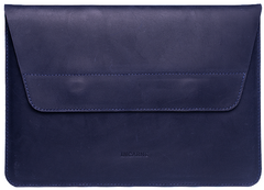 Кожаный чехол ручной работы INCARNE LINE для MacBook Air 15 (2023-2024) М2/М3 - Синий