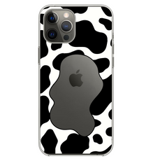 Силиконовый прозрачный чехол Oriental Case (Cow Print With Frame 2.0) для iPhone 15 Pro Max