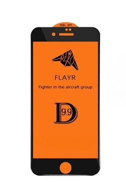 Захисне скло MIC Flayr 9,9D (0,18mm) for iPhone 6/6S - Black, ціна | Фото