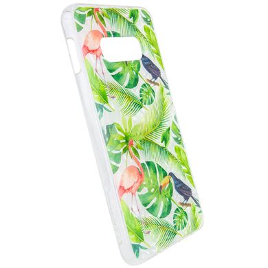 Накладка Glue Case Фламинго для Samsung Galaxy S10e - Зелений, ціна | Фото