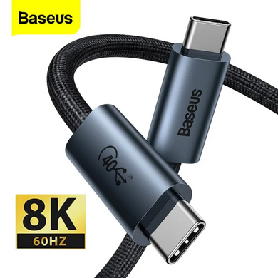 Кабель Baseus Flash Series Full Featured Type-C 100W USB 4 (1m) - Tarnish (CASS010014), ціна | Фото