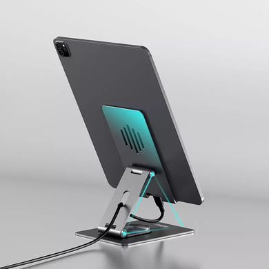 Підставка для смартфона/планшета з механізмом що обертається WIWU ZM106 Desktop Rotation Stand for Tablet Up to 12.9 inch, ціна | Фото