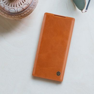Шкіряний чохол (книжка) Nillkin Qin Series для Samsung Galaxy Note 10 - Червоний, ціна | Фото