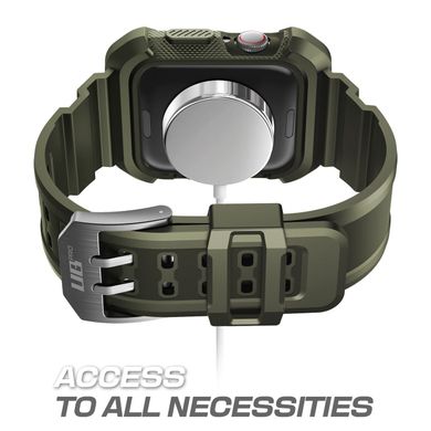 Ремінець із захисним чохлом SUPCASE UB Pro Wristband Case for Apple Watch 44 | 45 mm (Series 4|5|6|7|SE) - Dark Green, ціна | Фото