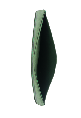 Кожаный чехол ручной работы INCARNE LINE для MacBook Air 13 (2018-2020) | Pro 13 (2016-2022) - Зеленый, цена | Фото