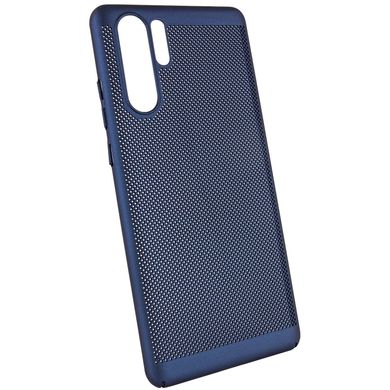 Ультратонкий дышащий чехол Grid case для Huawei P30 Pro - Темно-синий, цена | Фото