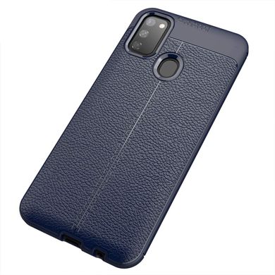TPU чехол фактурный (с имитацией кожи) для Samsung Galaxy M30s - Синий, цена | Фото