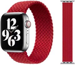 Тканевый монобраслет STR Braided Solo Loop for Apple Watch 41/40/38 mm (Series SE/7/6/5/4/3/2/1) (Размер S) - PRODUCT (RED), цена | Фото
