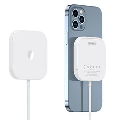 Бездротова зарядка з MagSafe DUZZONA W7 3-in-1 Wireless Charger Stand (для iPhone/Watch/AirPods) White, ціна | Фото