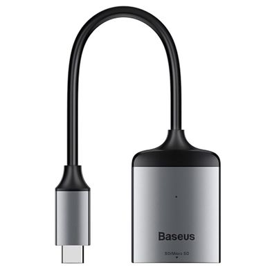 Адаптер Baseus Enjoy series Type-C to SD/TF card reader HUB adapter Grey, цена | Фото