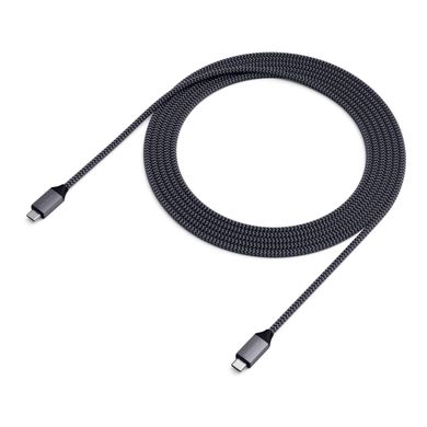 Кабель Satechi USB-C to USB-C 100W Charging Cable Space Gray (2 m) (ST-TCC2M), цена | Фото