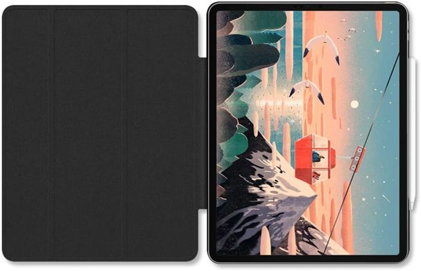 Магнітний силіконовий чохол-книжка STR Magnetic Smart Cover for iPad Pro 12.9 (2018) - Navy, ціна | Фото