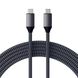 Кабель Satechi USB-C to USB-C 100W Charging Cable Space Gray (2 m) (ST-TCC2M), цена | Фото 1