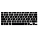 Накладка на клавіатуру для MacBook Air 13 (2012-2017) / Pro Retina 13/15 (2012-2015) - Чорна EU (російська гравіювання), ціна | Фото