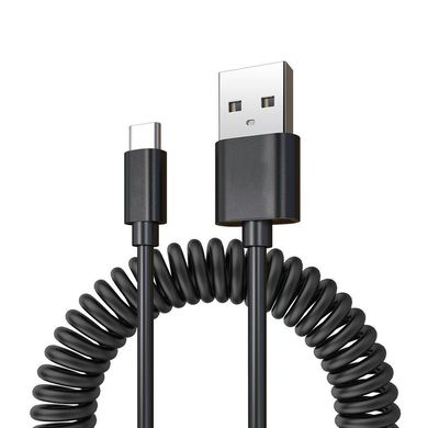 Кабель Baseus Elastic Data Cable USB to Lightning 1.6m - Black (CALIGHTNG-EL01), ціна | Фото