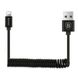Кабель Baseus Elastic Data Cable USB to Lightning 1.6m - Black (CALIGHTNG-EL01), цена | Фото 1